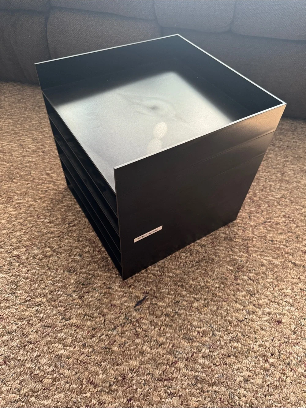 Black Tablet Storage Tray - 12x12 single